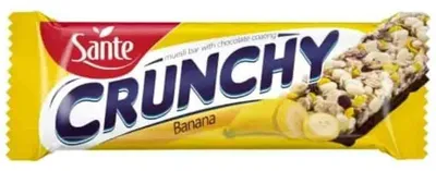 Produktbild von Sante Bananen-Knusperriegel in Schokolade 40g