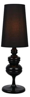 Obrázok produktu pre Stolná lampa AZzardo Baroco, čierna, model AZ2162, pätica E27, 1x50W, krytie IP20, výška 18 cm, farba: čierna