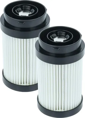 Produktbild von vhbw 2x Staubsaugerfilter kompatibel mit Kärcher VC 6, VC 7 Staubsauger - HEPA-Filter Schwarz Weiß