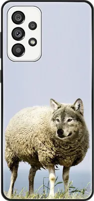 Produktbild von König Design Hülle kompatibel mit Samsung Galaxy A73 5G Kunststoff Soft Handyhülle - Handy Case Wolf im Schafspelz
