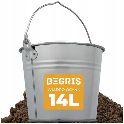 Produktbild von Begris Verzinkter 14L Metall Eimer für Bau und Garten