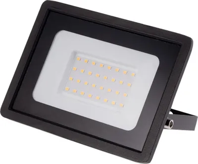 Obrázek produktu pro T-LED Černý LED reflektor 30W Economy Barva světla: Teplá bílá 103007