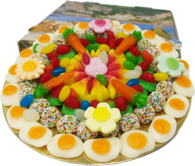 Produktbild von Fruchtgummi Pizza Ostern eine bunte Geschenkidee im Pizzakarton 450g