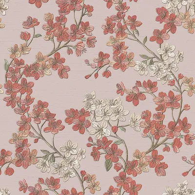 Produktbild von Profhome GR322204-DI Blumen Tapete Floral rosa orange beige-rot grün 5,33 m2