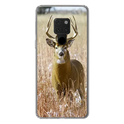 Produktbild von MuchoWow® Handyhülle Schutzhülle Hülle für Huawei P40 Lite Hirsche - Gras - Herbst - Tiere - Natur - Geweih Silikon Softcase Handy Hülle - Handy