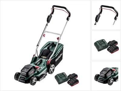 Zdjęcie produktu dla Metabo RM 36-18 LTX BL 36 Kosiarka akumulatorowa 36 V ( 2x 18 V ) LTX Brushless + 2x akumulator 4,0 Ah + ładowarka