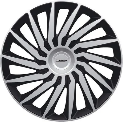 Productafbeelding van Wieldoppen 14 inch zwart zilver