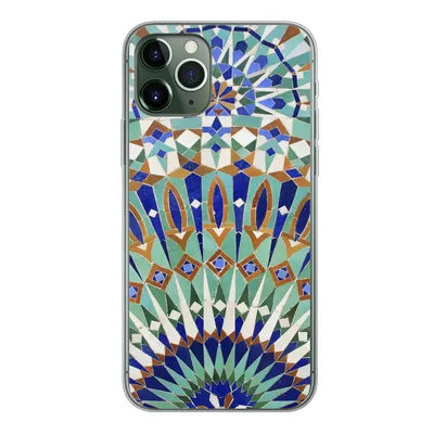 Produktbild von MuchoWow® Handyhülle Schutzhülle Hülle für iPhone 11 Pro Eine marokkanische Mosaikwand mit verschiedenen Formen Silikon Softcase Handy Hülle - Handy
