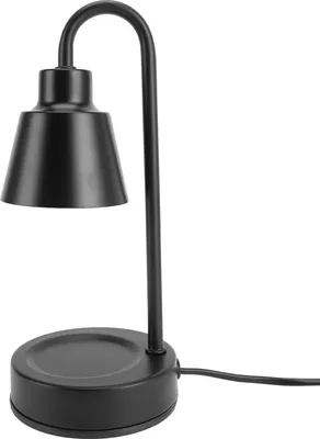 Obrázek produktu pro Ohřívač svíček s časovačem 50W stmívatelný Vintage aromaterapeutický vosk tavící světlo Elektrický ohřívač svíček se 2 žárovkami černý EU zástrčka 220V