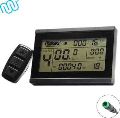 Produktbild von windmeile | Display KT-LCD3, Bordcomputer, Tachoanzeige, LCD-Display, Beleuchtet, Wasserdicht, Waterproof, E-Bike, Elektro Fahrrad, Pedelec, 24V/36V/48V