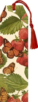 Productafbeelding van Boekmarkering met aardbei- en vlindermotief