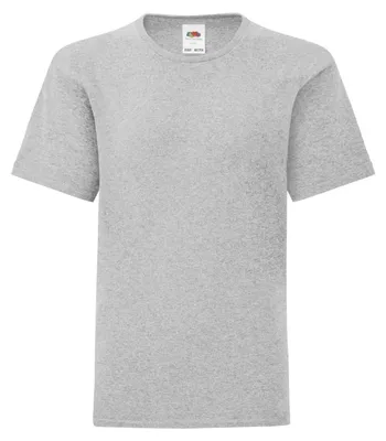 Imagen del producto de Fruit of the Loom - Camiseta infantil "Icónica" modelo FK2755 (talla 116) (gris melange)