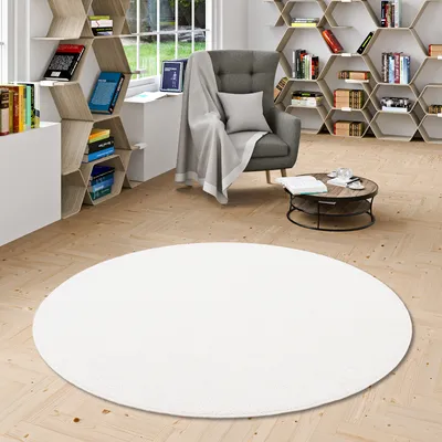 Produktbild von Hochflor Shaggy Teppich Prestige Champagner Rund, Größe:160 cm Rund
