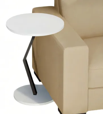 Obrázok produktu pre Štýlový moderný drevený príručný stolík v bielej farbe