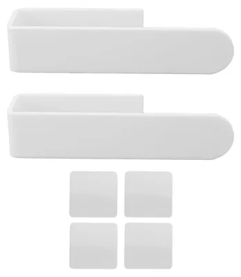 Immagine prodotto di Portasciugamani autoadesivo a forma di U, anello da parete in acrilico salvaspazio per il bagno, bianco