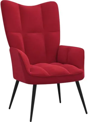 Obrázok produktu pre VidaXL 328078, Zamat, Červená, Pena, 610 mm, 700 mm, 965 mm