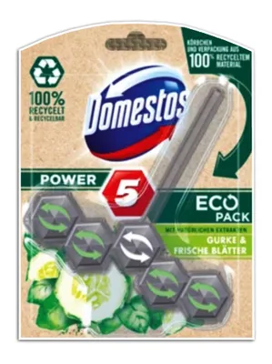 Produktbild von Domestos Eco Pack Gurke und Frische Blätter WC-Stein
