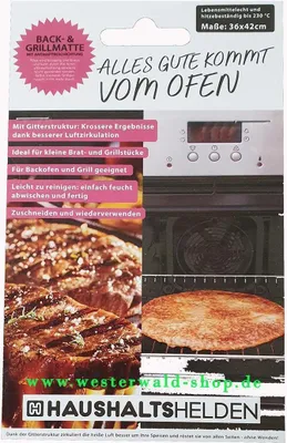 Produktbild von Haushaltshelden Back- und Grillmatte, zuschneidbar, Nr. 76755