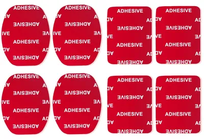 Produktbild von Omgoods – Set aus 8 transparenten Aufklebefolien für Actionkameras