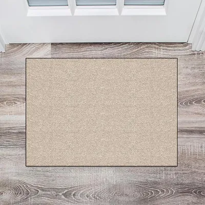 Zdjęcie produktu dla Dywanik podłogowy do kuchni, prostokątny, antypoślizgowy, wodoodporny, wymiary 40 x 100 cm, kolor kremowy, materiał: polipropylen