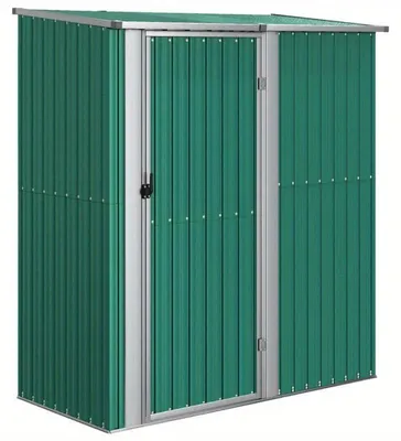 Image de Abri de jardin 180x97x210 cm - Range de rangement extérieur résistant aux intempéries, en acier galvanisé