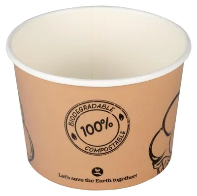 Produktbild von 50x Eisbecher aus Karton Pappbecher 250ml Ø9cm