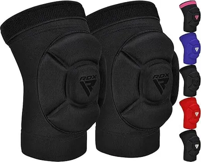 Produktbild von RDX Knieschoner für MMA Kickboxen und Muay Thai Training, Schaumstoff Gepolsterte Unterstützung Kniestütze Guard, Kampfsport Grappling Schutzkleidung Käfig BJJ Karate Volleyball Wrestling