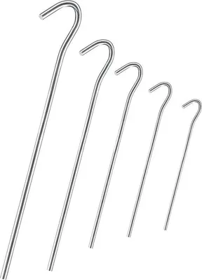 Produktbild von Famanu Zeltanker Set 36 Stück - 230 mm Länge, rostbeständig, verzinkter Stahl