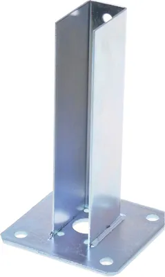 Immagine prodotto di Aqbau® Supporto a U per pali di recinzione 60x40 da avvitare su bussola a vite