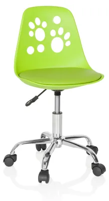 Produktbild von hjh OFFICE Kinderdrehstuhl FANCY I Schreibtischstuhl für Kinder höhenverstellbar ohne Armlehnen Kunstleder