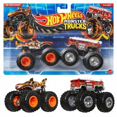 Produktbild von Mattel Hot Wheels Monster Trucks 2er-Pack Action Fahrzeuge
