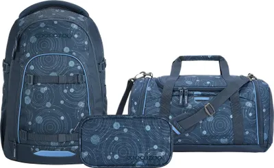 Produktbild von Coocazoo, Schulrucksack-Set MATE Blue Orbit 3-teilig