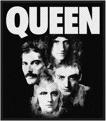 Produktbild von Queen - Gesichter - Patch - Polyester RO2607 (Einheitsgröße) (Schwarz/Weiß)