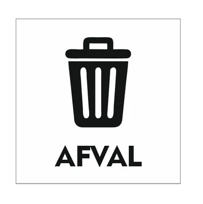 Produktbild von CombiCraft Aluminium Schild "Afval" 10x10 cm