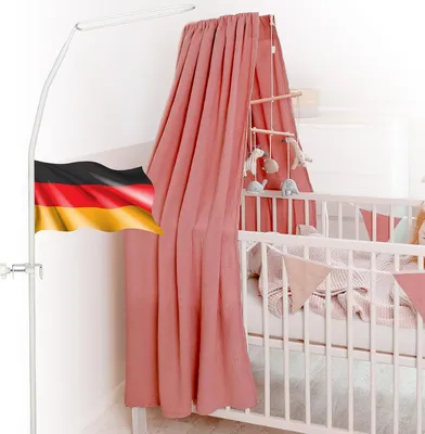 Produktbild von Himmelstange für Baby- und Kinderbetten - Gestell für Betthimmel - Zubehör für Stubenwagen und Wiegen