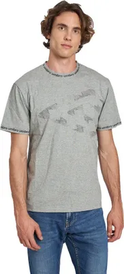 Image de T-shirt à manches courtes Umbro Fornax, gris, taille XL, pour homme, gris, taille XL