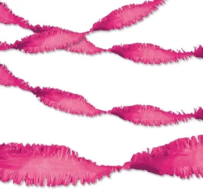 Produktbild von Drehgirlande in Pink 24 m, schöne Kreppgirlande als Raumdeko, 1 Stk.