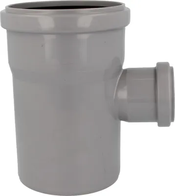 Produktbild von HT Abzweig einfach Ø 90/75 x 87°, mit 2 Steckmuffen