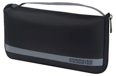 Image de American Tourister pull-over accessoires de voyage Foldable Luggage Cover Black / Grey noir
