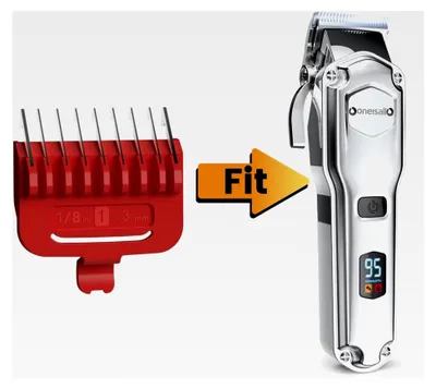 Produktbild von 3 mm rote Metallkämme für Hundeschermaschinen