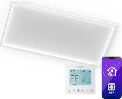 Obrázek produktu pro Klarstein Wondersky infračervený panel | 770 W | 4 - 8 m² | Minimalistický design | 120 cm x 60 cm