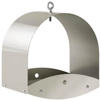 Produktbild von Hängendes Vogelfutterhaus Edelstahl Silber