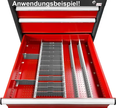 Produktbild von PAULIMOT Einteilungsmaterial-Set für Schubladenschrank, 87-teilig