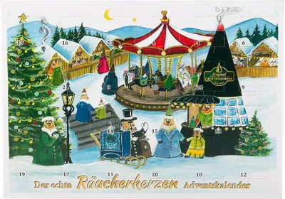Produktbild von Crottendorfer Räucherkerzen-Adventskalender -  21cm von Crottendorfer