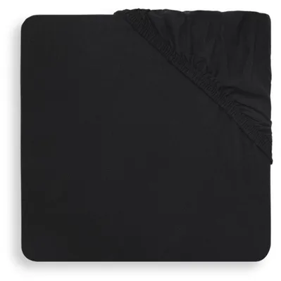 Produktbild von Spannbettlaken Gitterbett Jersey 60 x 120 cm - Schwarz