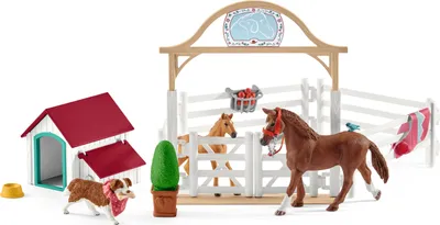 Produktbild von Schleich Horse Club Hannahs Gastpferde mit Hündin Ruby, 42458