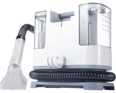 Image de Nettoyant pour taches - Aspirateur compact pour tapis et tissus d'ameublement - 400 W - Puissance d'aspiration de 9 kPa - Deux réservoirs d'eau séparés - Fonction aspiration des liquides