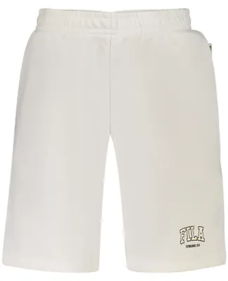 Produktbild von Weiße Herren-Trainingshose aus Baumwolle mit Logo und Taschen