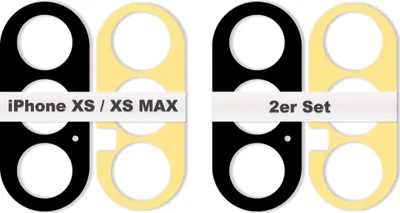 Produktbild von 2x iPhone XS XS MAX Kamera Linse Glas Camera Glass Lens + Kleber Glue Neu