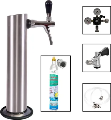 Produktbild von Zapfgarnitur mit Kompensatorschankhahn Typ S (Korbkeg) 425g Soda Getränkesprudler